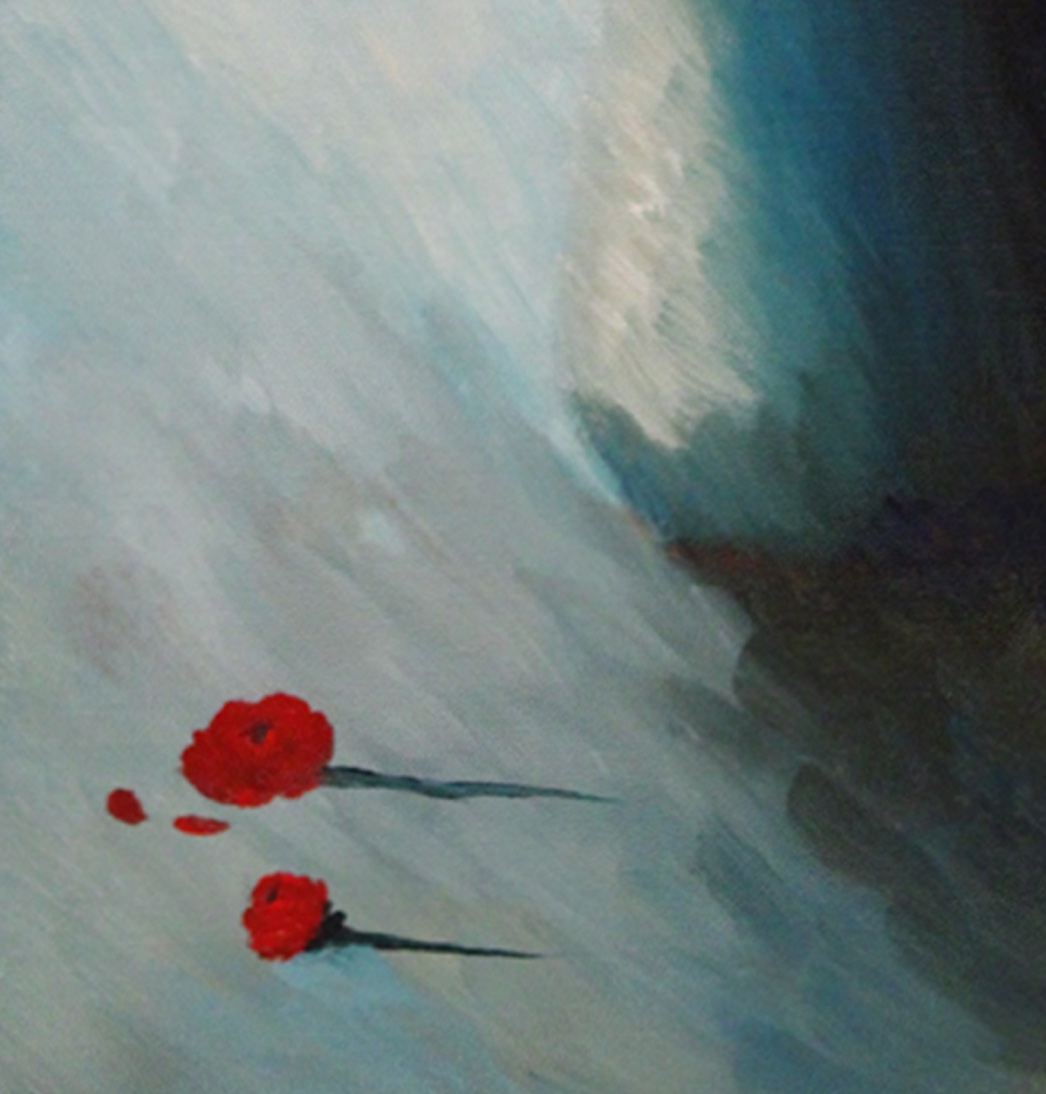 Two Roses Painting Close up #4
